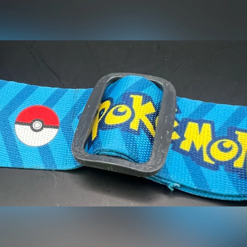 Pokémon Blue Belt with Poké Ball Buckle, Plastic, Youth,‎ Adjustable